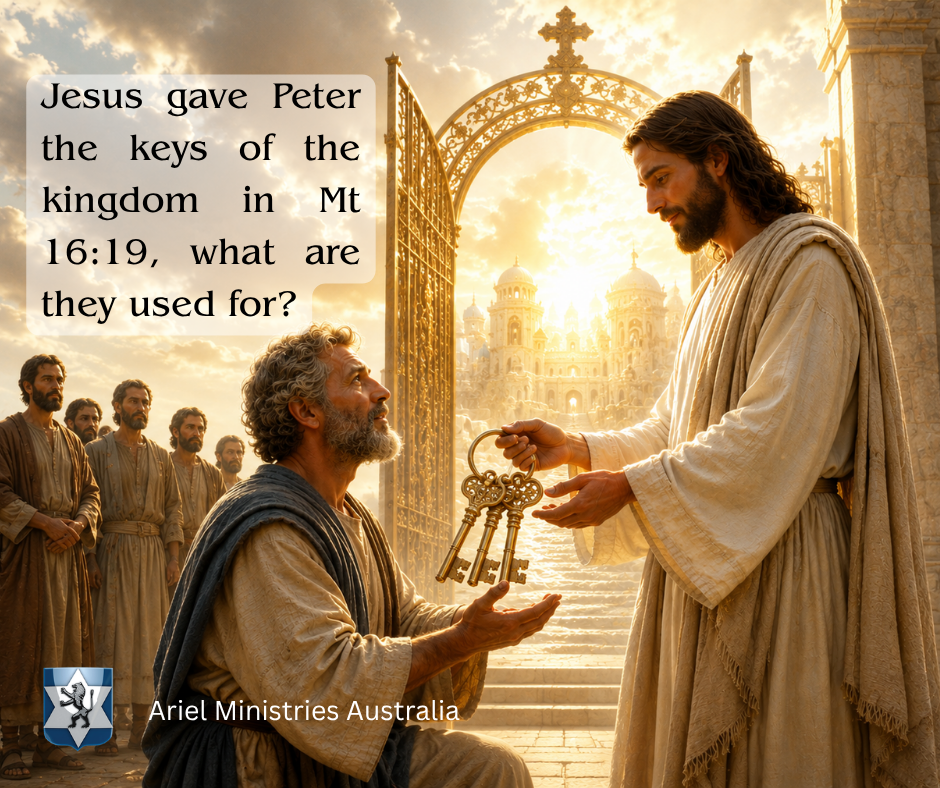 Jesus gave Peter the keys of the kingdom in Mt 16:19, what are they used for?