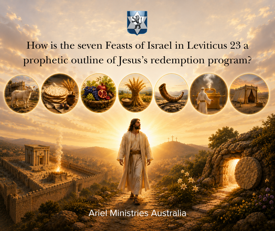 Please explain how the seven Feasts of Israel in Leviticus 23 is a prophetic outline of Jesus’s redemption program?