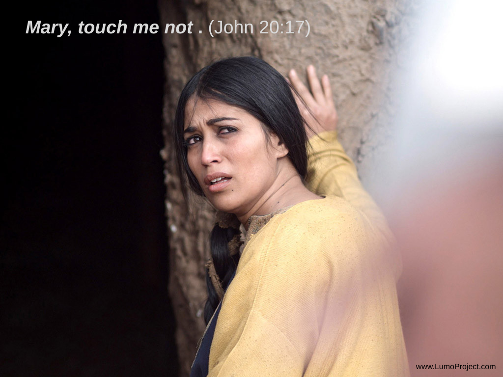 Why, in John 20:17, did Jesus forbid Mary to touch Him after His resurrection, when later that day He allowed other women to do so?
