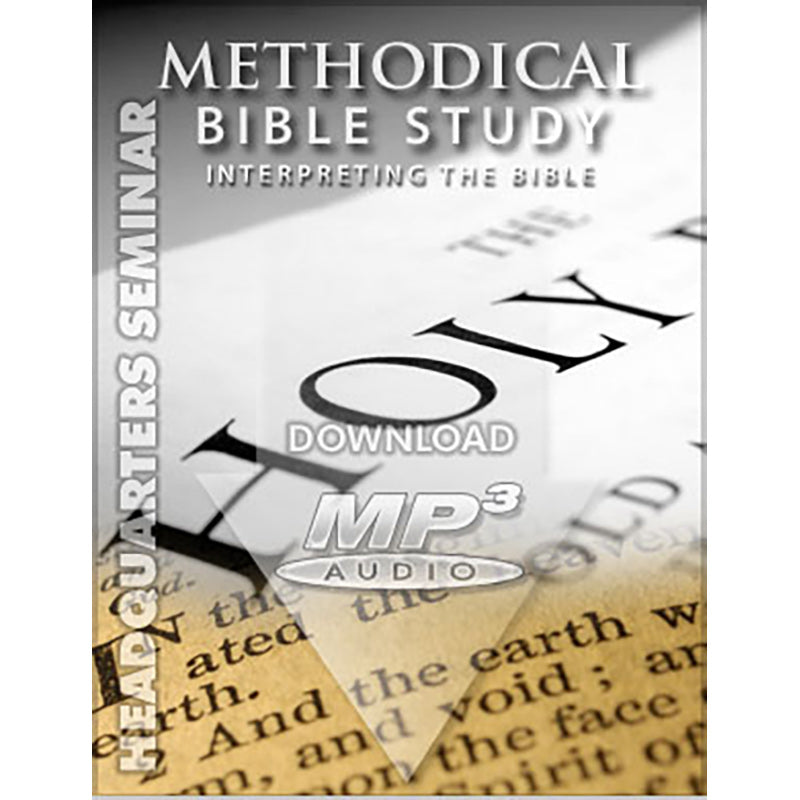 Methodical Bible Study (Interpreting the Bible) - MP3